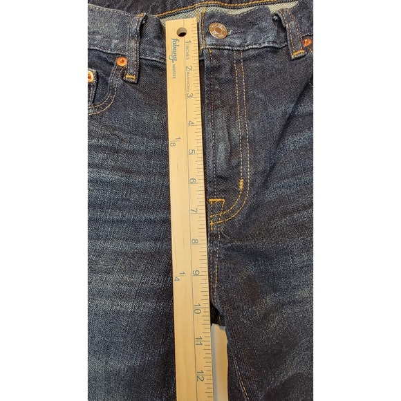 Gap Jeans Women Size 28R Distressed Best Girlfriend Raw Hem Dark Wash Gap Denim - Picture 15 of 16